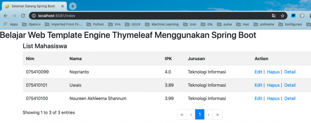 Thymeleaf Spring Boot Paging